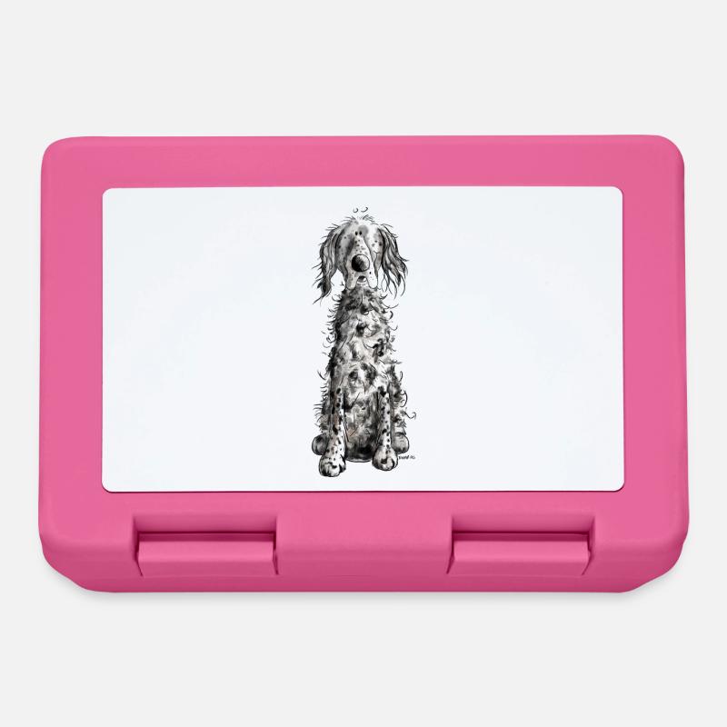 Cadeau drôle de bande dessinée anglaise de chiens I - Boîte à goûter - rose