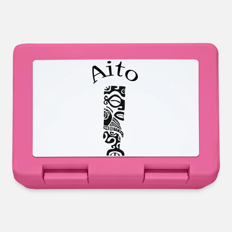 TIKI AITO "BLACK" - Boîte à goûter - rose