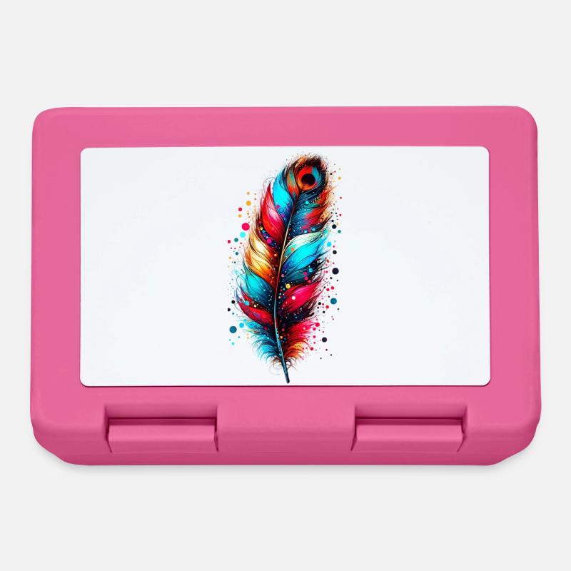Feder - Brotdose - Pink