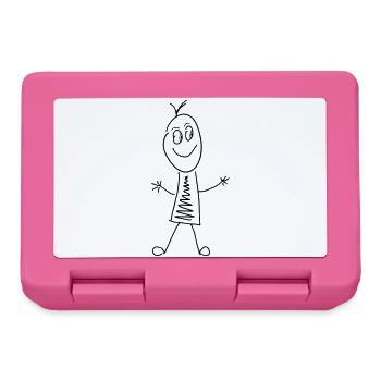 Strich Figur - Brotdose - Pink - Vorne