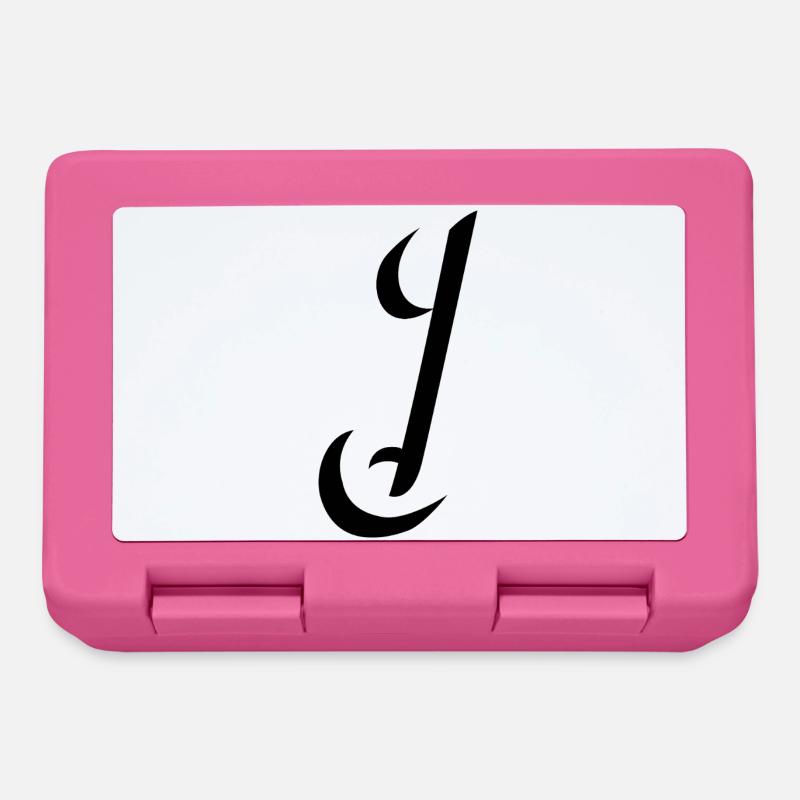 Letter J, Name, der Buchstabe J - Brotdose - Pink