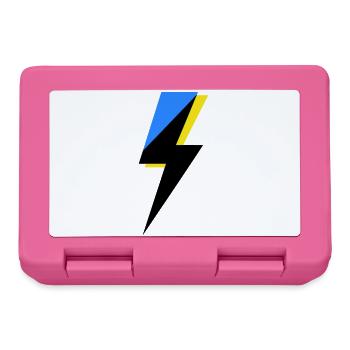 Géométrie bleue et jaune - Boîte à goûter - rose - Devant