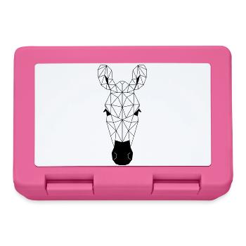 Zebra Polygon - Lunchbox - pink - Front