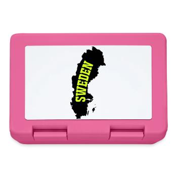Schweden Neon Schriftzug - Brotdose - Pink - Vorne
