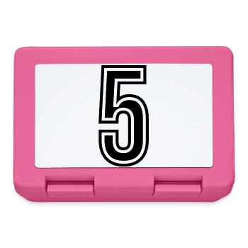5 Number Symbol - Lunchbox - pink - Front