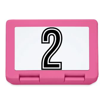 2 Number symbol - Lunchbox - pink - Front