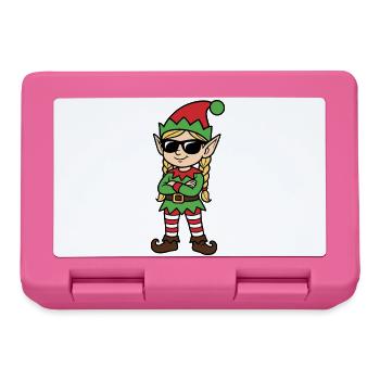 Red Green Rebel Elf - Lunchbox - pink - Front