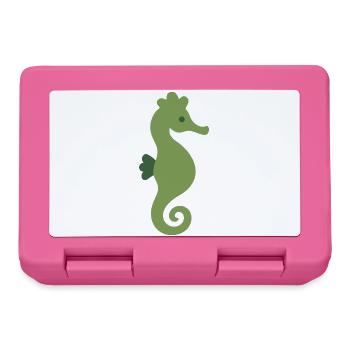 Seepferdchen Meeresleben Geschenkidee Illustration - Brotdose - Pink - Vorne