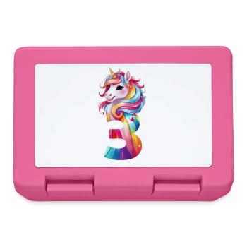 3RD BIRTHDAY UNICORN - Lunchbox - pink - Front