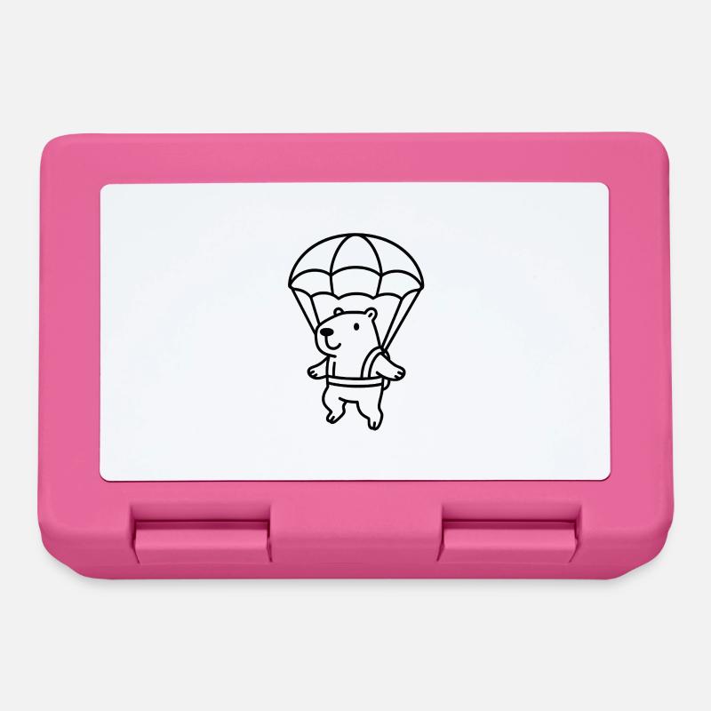 Capybara with parachute - Lunchbox - pink