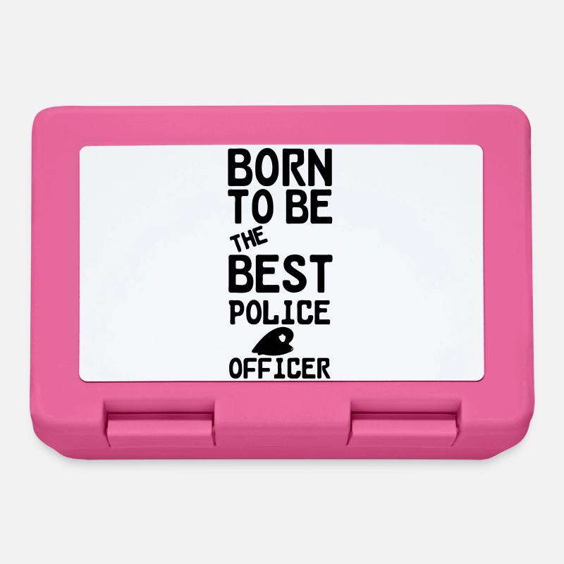 Polizei Polizist Beruf Spruch Geschenk - Brotdose - Pink