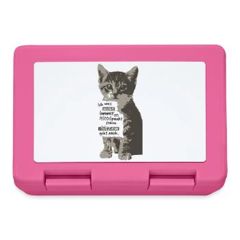 Ich muss nicht immer im Mittelpunkt stehen KATZE - Brotdose - Pink - Vorne