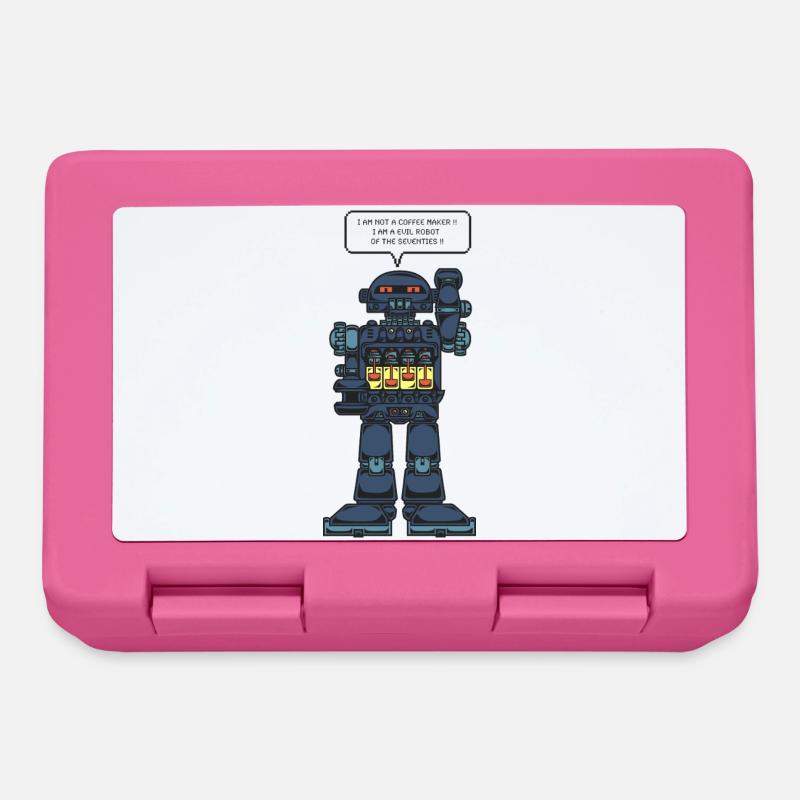 Robot alimenté par batterie - Boîte à goûter - rose