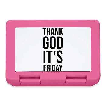 Thank God Its Friday - Brotdose - Pink - Vorne