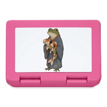 Poisson koi carpe carpe koi KOI-GRENOUILLE Étang du jardin de koi - Boîte à goûter - rose - Devant