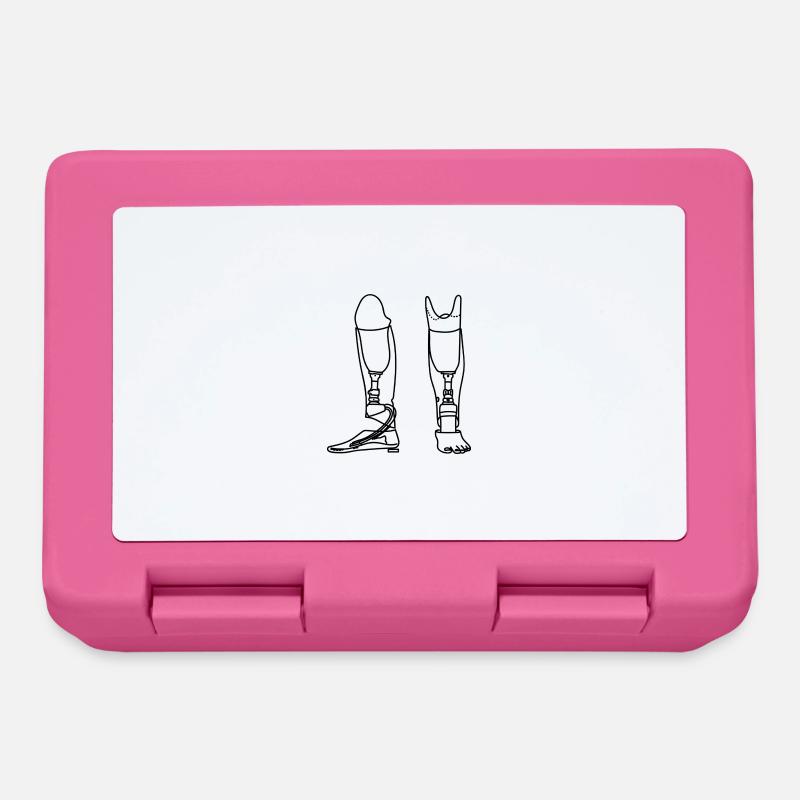 Lower leg prosthesis sketch - Lunchbox - pink