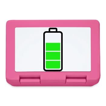 low battery - Lunchbox - pink - Front