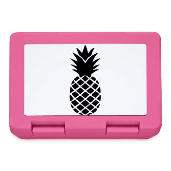 Ananas-Silhouette – Tropisches Statement-Design - Brotdose - Pink - Vorne