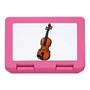 Orchestral Violin Illustration - Lunchbox - pink - Front