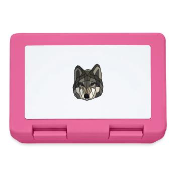 Wolf blanko - Brotdose - Pink - Vorne