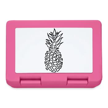 ananas - Boîte à goûter - rose - Devant