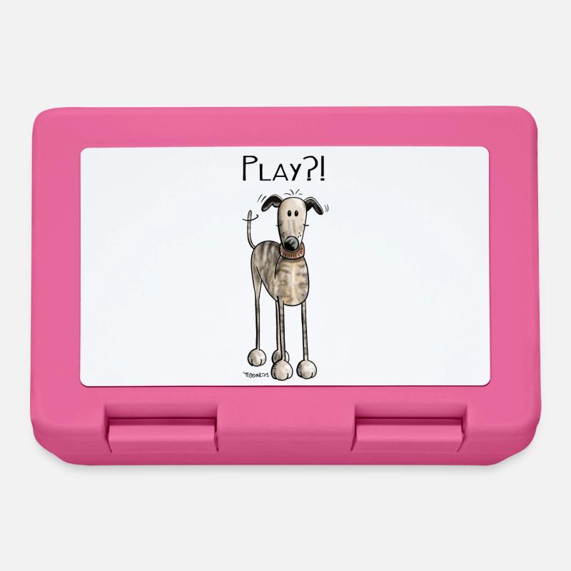 Galgo Espanol - Chien - Chiens - Cadeau - Boîte à goûter - rose