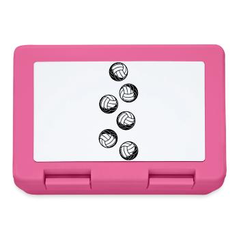 Volley-ball - Boîte à goûter - rose - Devant