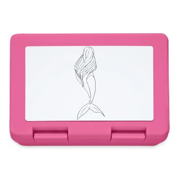 Meerjungfrau Elegante Line Art Design - Brotdose - Pink - Vorne