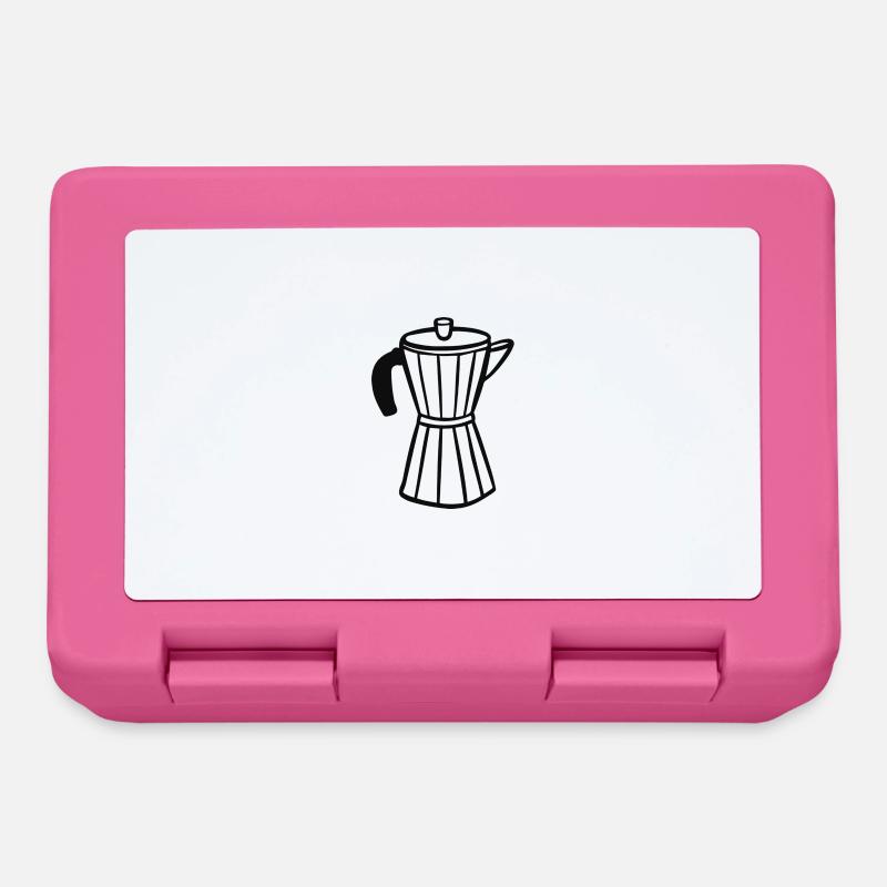 Coffee Pot Graphic Abstract - Lunchbox - pink