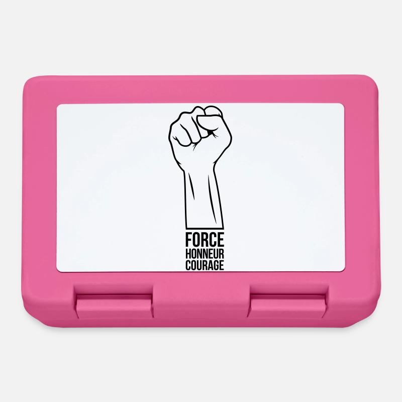 Force Honor Courage - Lunchbox - pink