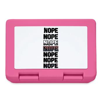 Nein, Neon-Glitch-Textstack - Brotdose - Pink - Vorne