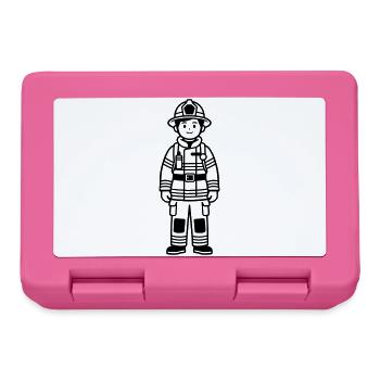 Feuerwehr - Brotdose - Pink - Vorne