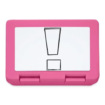 Ausrufezeichen handgezeichnet - Brotdose - Pink - Vorne