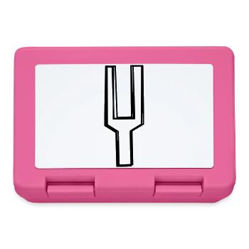 Stimmgabel handgezeichnet - Brotdose - Pink - Vorne