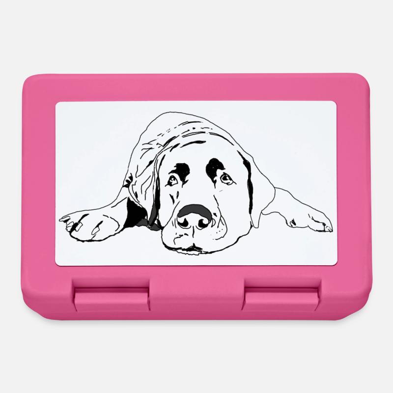 Labrador - Boîte à goûter - rose