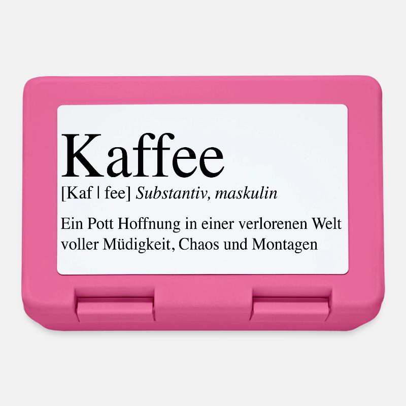 Kaffee - Ein Pott Hoffnung ... - Brotdose - Pink