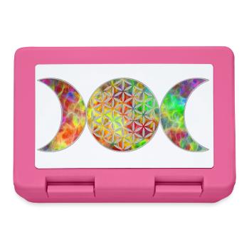 Flower of Life - Goddess Triple Moon 3 - Lunchbox - pink - Front