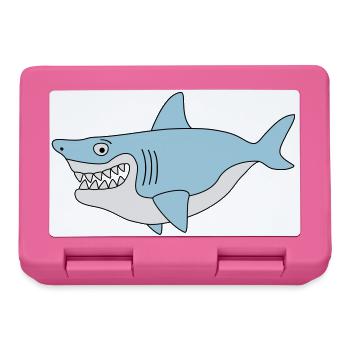 Shark smile - Lunchbox - pink - Front