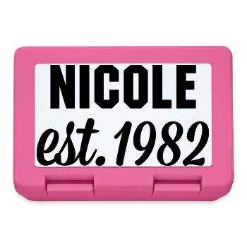 Nicole est 1982 - Brotdose - Pink - Vorne