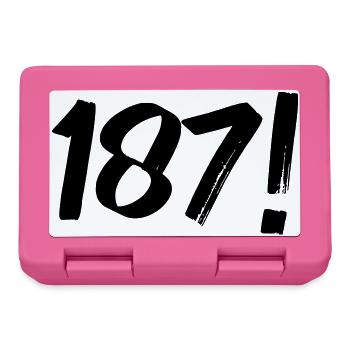 Numbers One Eight Seven - Lunchbox - pink - Front