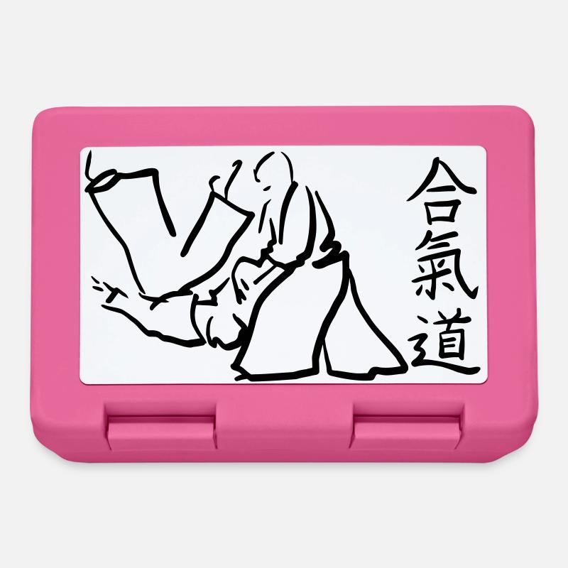 aikido - Boîte à goûter - rose