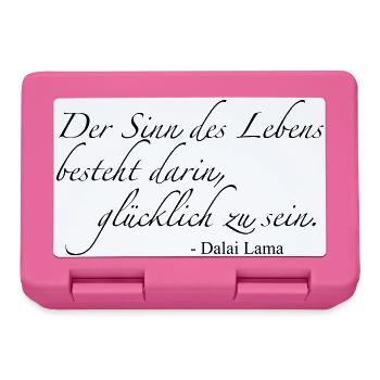 Dalai Lama - Brotdose - Pink - Vorne