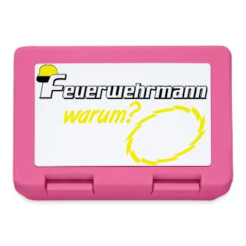 Volunteer Fire Brigade , Firefighter because I (25 - Lunchbox - pink - Front
