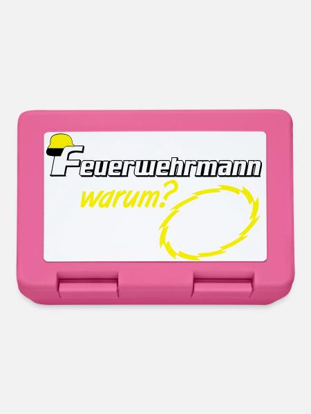 Freiwillige Feuerwehr , Feuerwehrmann weil ich (25 - Brotdose - Pink