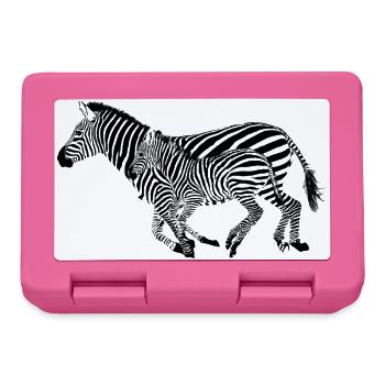 Zebra - Brotdose - Pink - Vorne