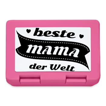 Die beste Mama der Welt - Brotdose - Pink - Vorne