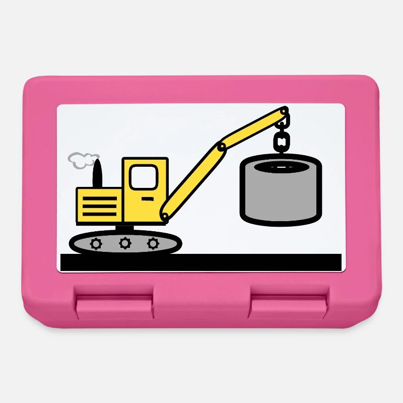 Excavator - Lunchbox - pink