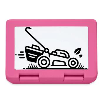 Tonte de pelouse | Jardinage et passe-temps de papa - Boîte à goûter - rose - Devant