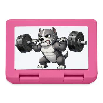 Gymnase de musculation musculaire Pitbull Bodylifting - Boîte à goûter - rose - Devant