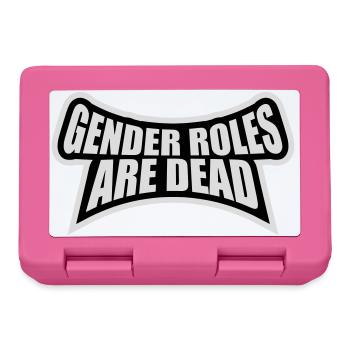 Gender Roles Are Dead Statement Freedom Saying - Lunchbox - pink - Front